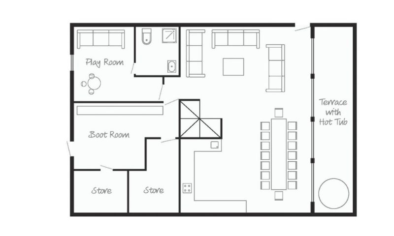 ground floor chalet plan