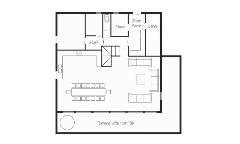 ground floor chalet plan