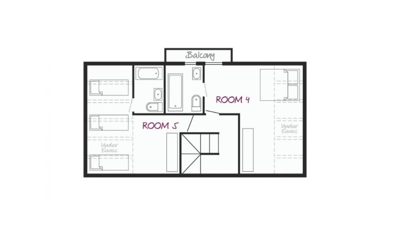 second floor chalet plan