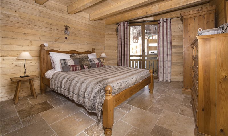 stylish chalet bedroom