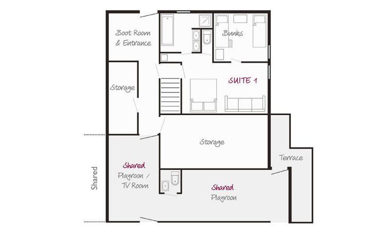 Chalet floor map