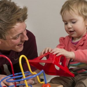 child with toys