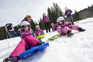 Sledging on holiday