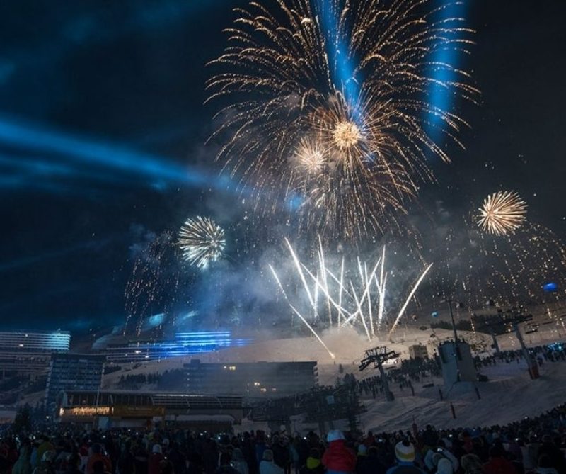 Fireworks at Les Menuires