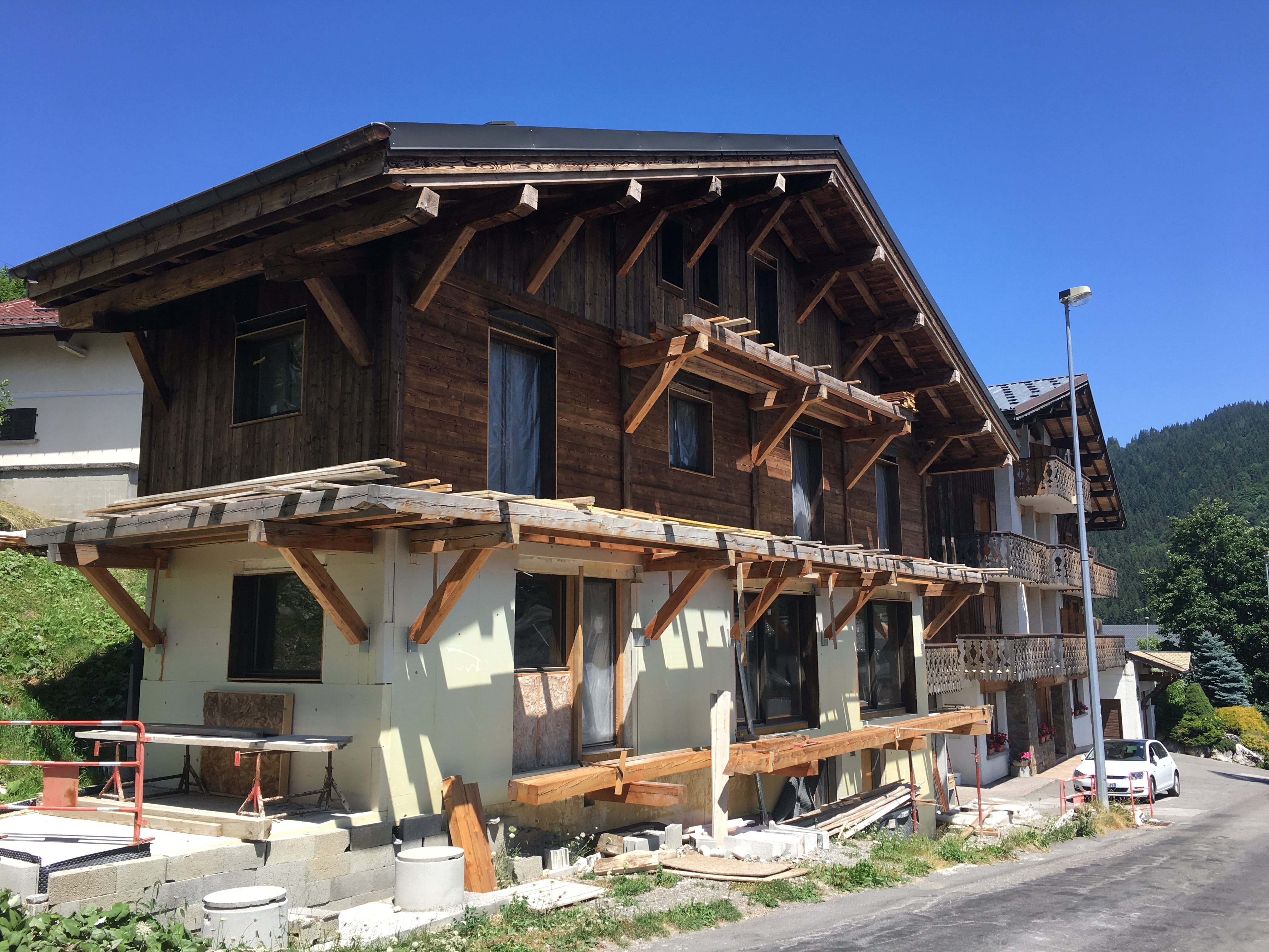 New chalet building work